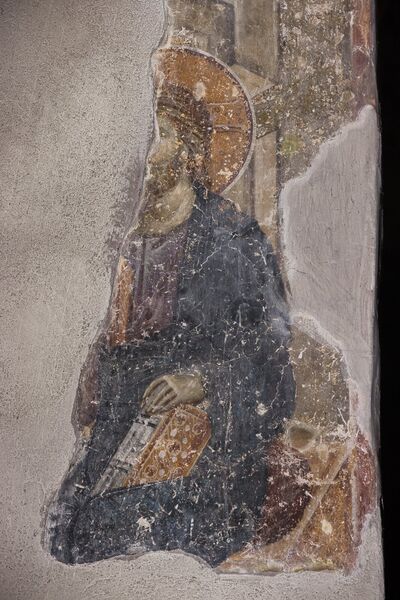 Christ speaks to the apostles about the end times, fragment