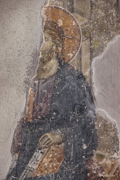 Christ speaks to the apostles about the end times, fragment