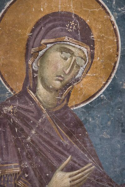 Holy Mother of God the Supplicant, detail