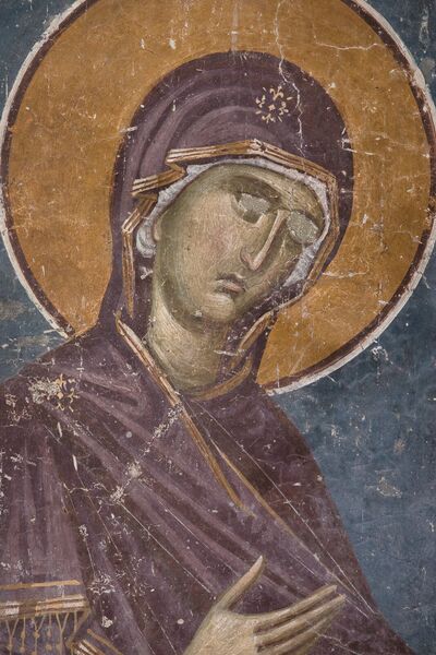 Holy Mother of God the Supplicant, detail