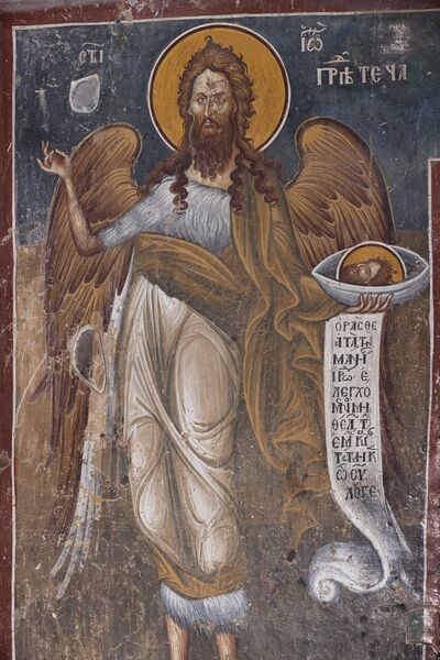 St. John the Baptist, detail