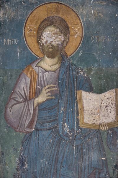 Christ the Merciful, detail