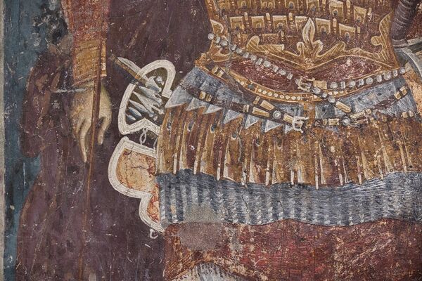 St. Nicetas as the patron saint of the church, detail