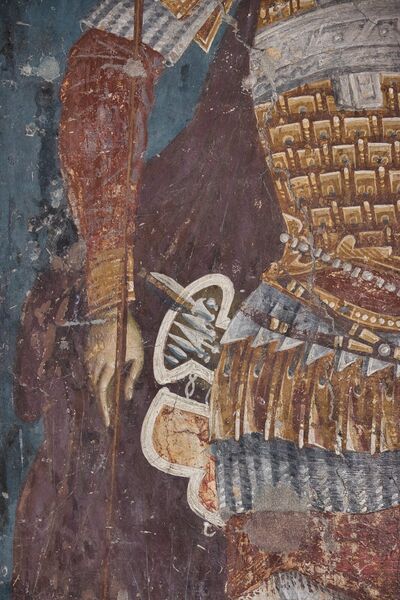 St. Nicetas as the patron saint of the church, detail