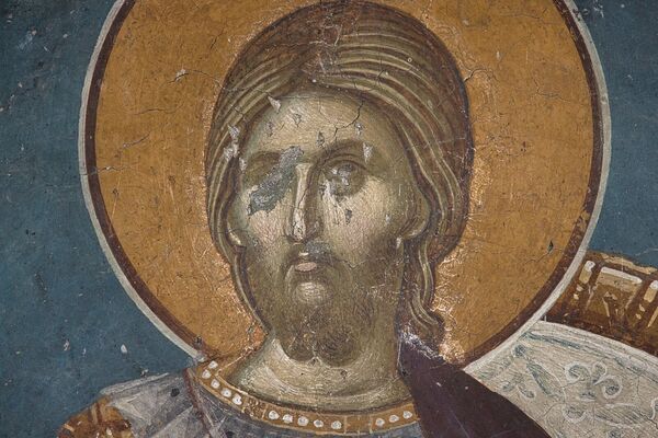 St. Nicetas as the patron saint of the church, detail