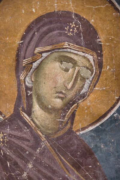 Holy Mother of God the Supplicant, detail