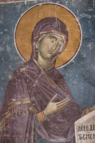 Holy Mother of God the Supplicant, detail