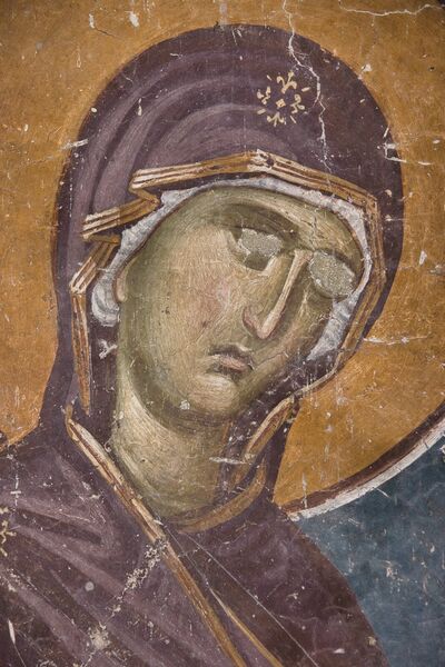 Holy Mother of God the Supplicant, detail