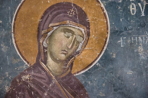 Holy Mother of God the Supplicant, detail