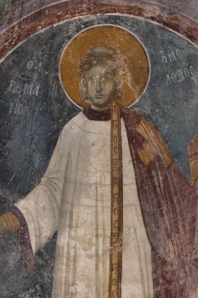 Holy Deacon Roman the Melodist, detail