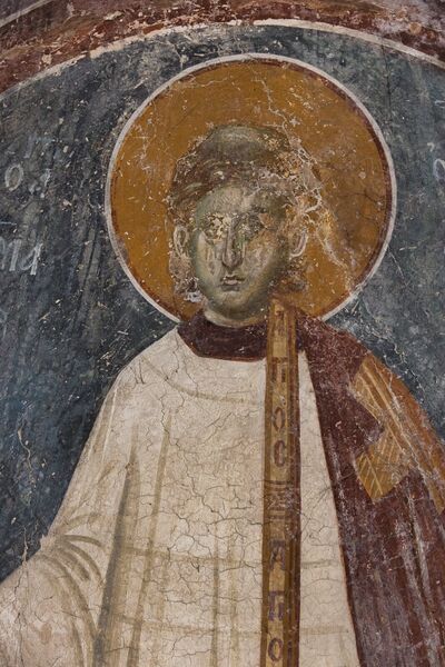 Holy Deacon Roman the Melodist, detail