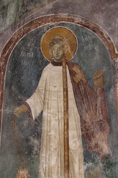 Holy Deacon Roman the Melodist, detail