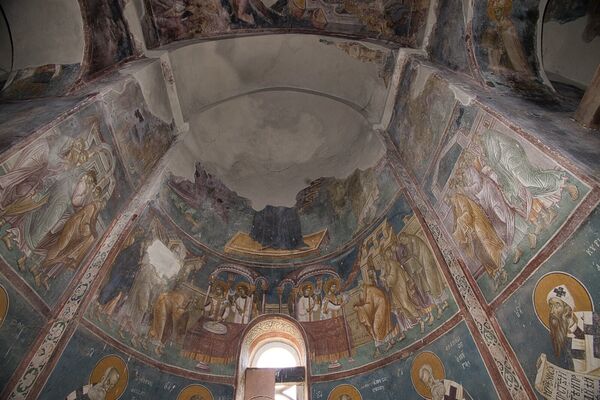 Part of the altar apse painting