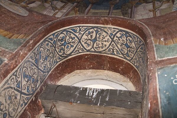 Ornament in the altar apse window