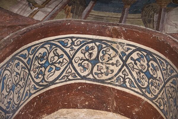 Ornament in the altar apse window