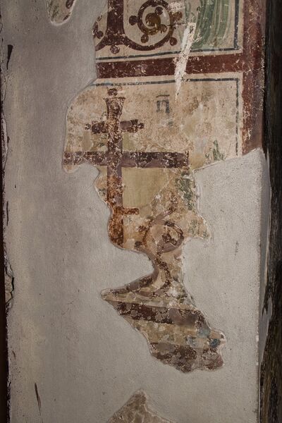 Flowered crosses with cryptogram