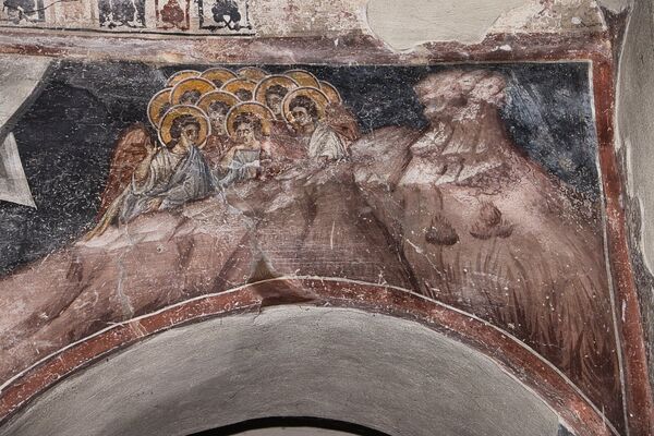 Above You on the throne, below in the tomb, detail