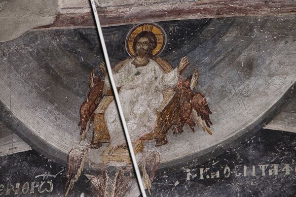 Above You on the throne, below in the tomb, detail