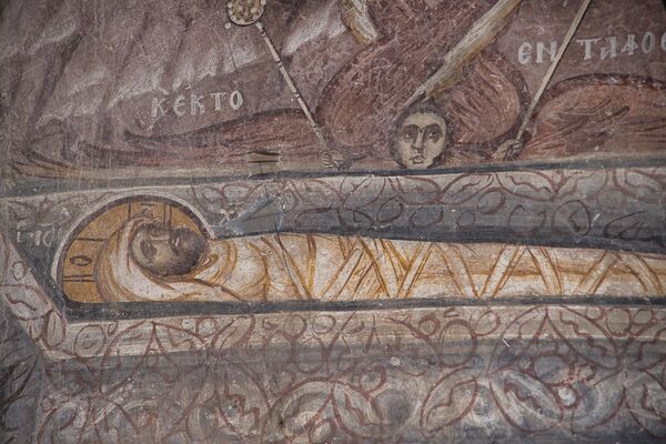 Above You on the throne, below in the tomb, detail
