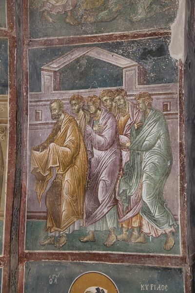 Communion of the Apostles, detail