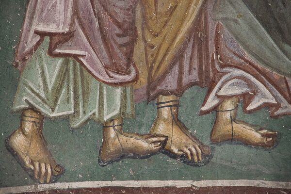 Communion of the Apostles, detail