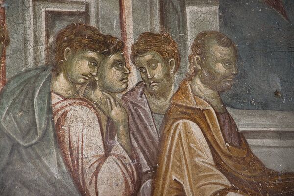 Communion of the Apostles, detail