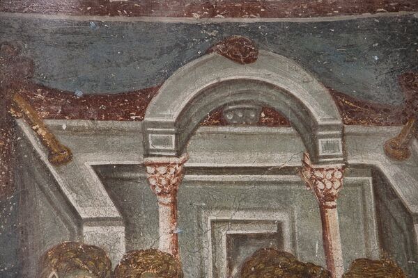Communion of the Apostles, detail