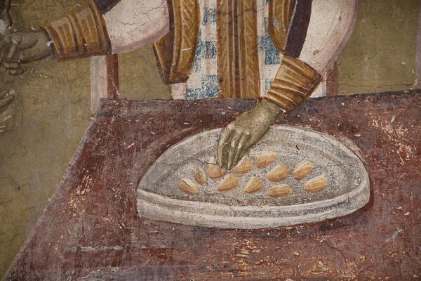 Communion of the Apostles, detail