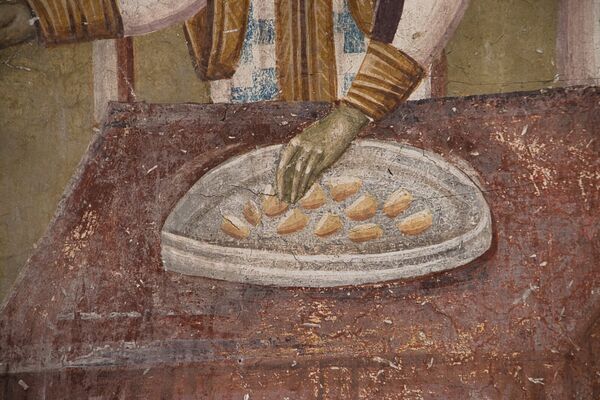 Communion of the Apostles, detail