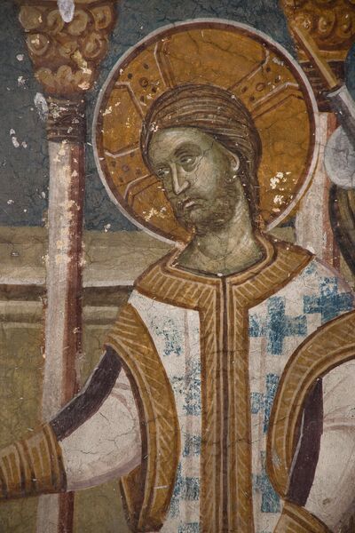 Communion of the Apostles, detail