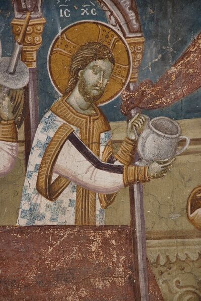 Communion of the Apostles, detail