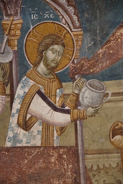 Communion of the Apostles, detail
