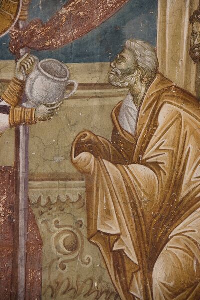 Communion of the Apostles, detail