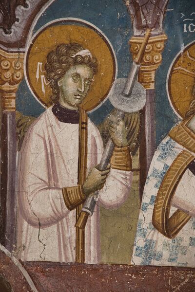 Communion of the Apostles, detail