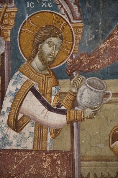Communion of the Apostles, detail