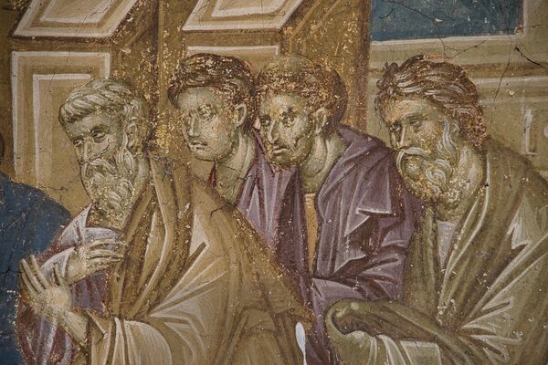 Communion of the Apostles, detail