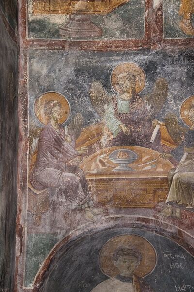 Hospitality of Abraham, detail