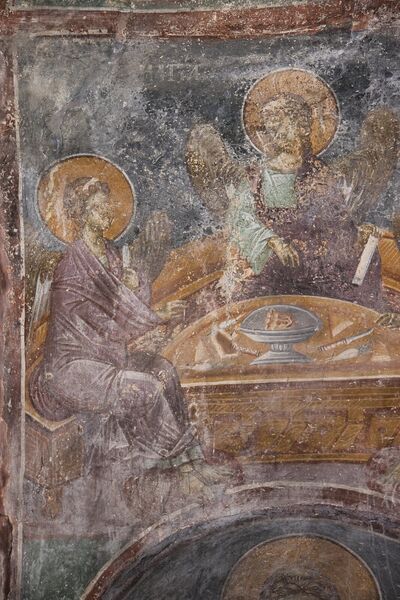 Hospitality of Abraham, detail