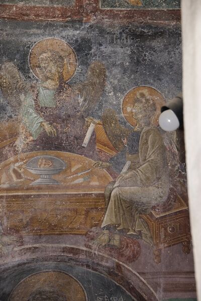 Hospitality of Abraham, detail