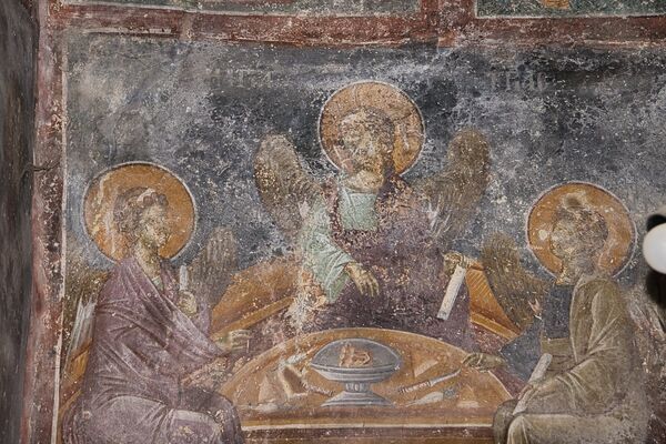 Hospitality of Abraham, detail