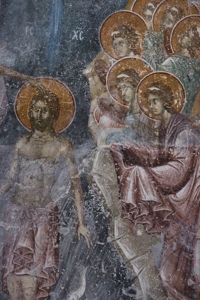 Baptism of Christ, detail