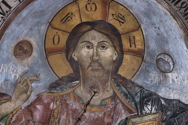 Christ Pantocrator, detail