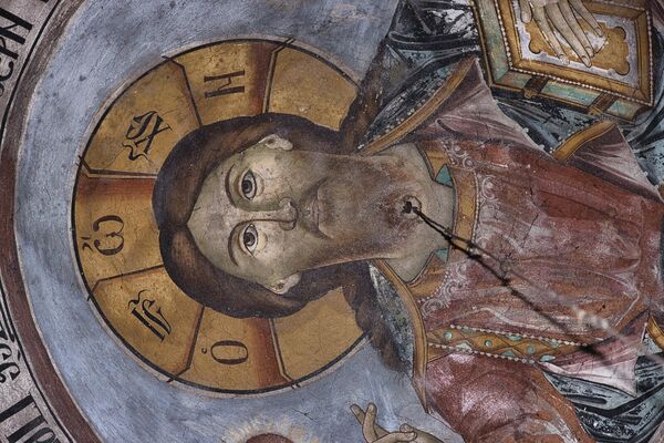 Christ Pantocrator, detail