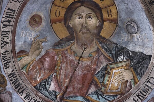 Christ Pantocrator, detail