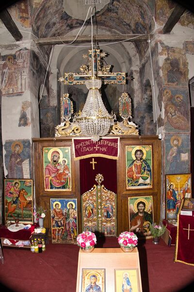 View of the iconostasis