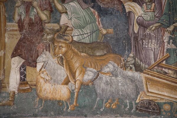 Christ expels the merchants from the Temple, detail