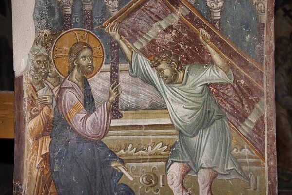 Healing of the paralytic at Bethesda, detail