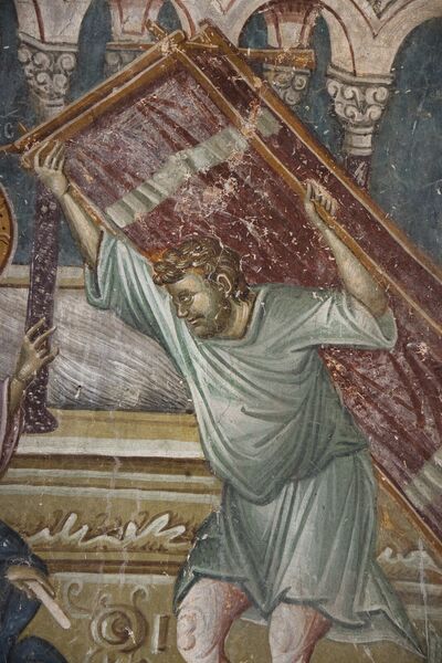 Healing of the paralytic at Bethesda, detail