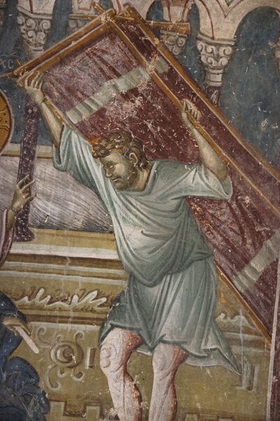 Healing of the paralytic at Bethesda, detail