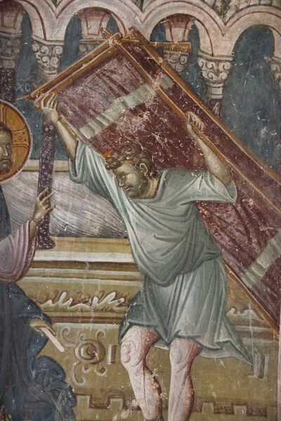 Healing of the paralytic at Bethesda, detail